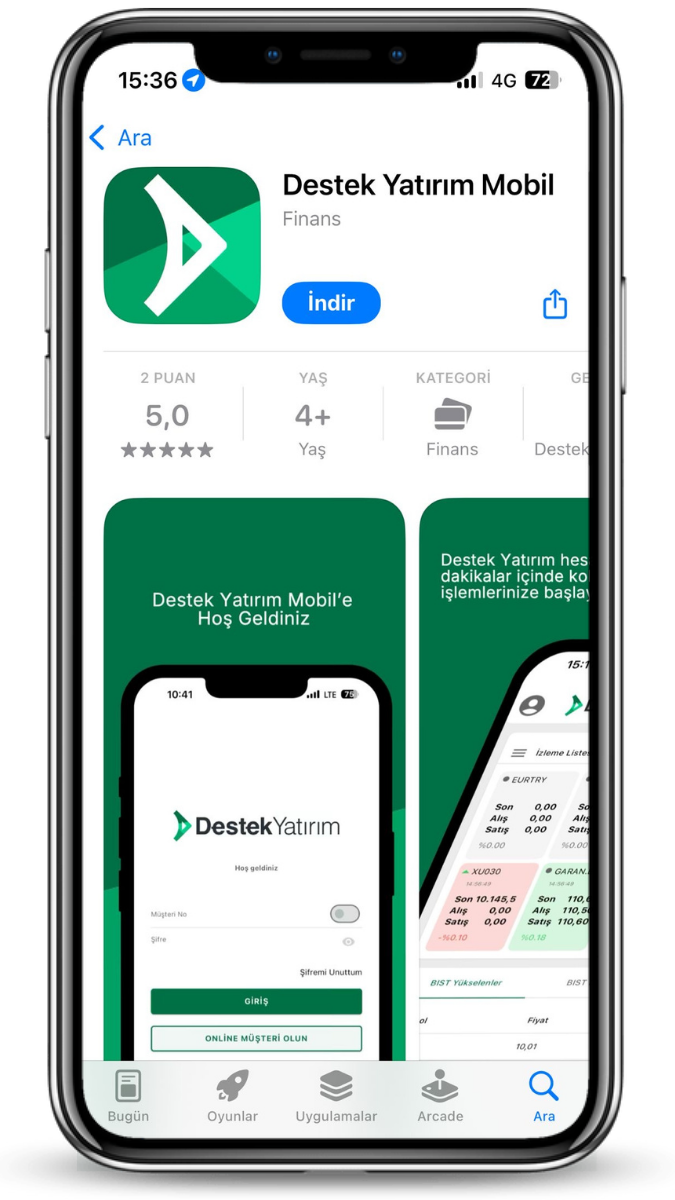 Destek Yatırım Mobil İndir