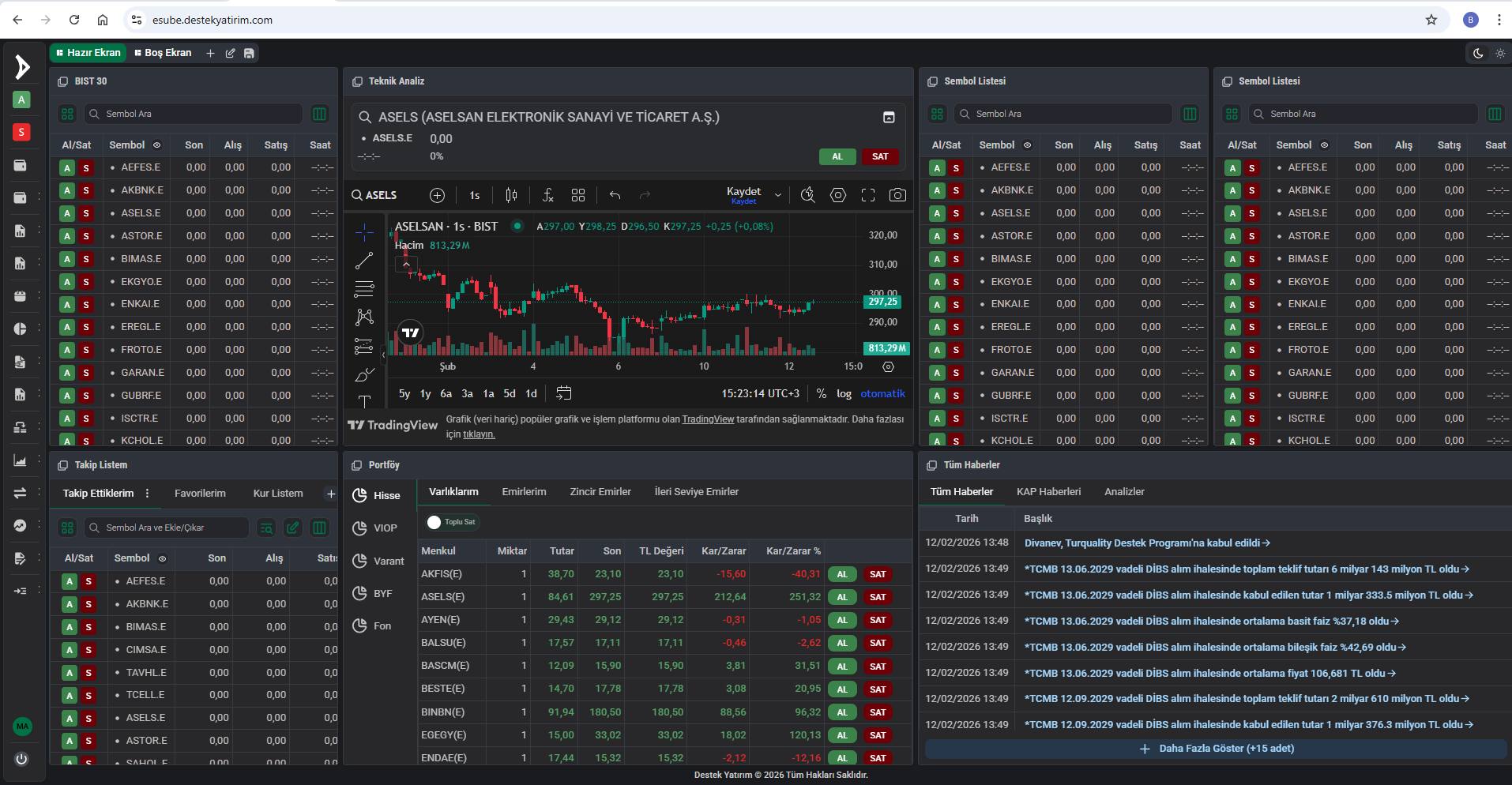 Destek Yatırım İnternet Şube